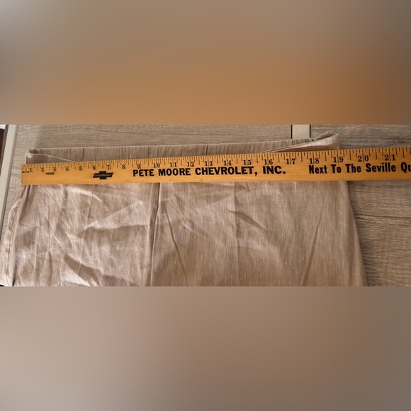 J Jill Linen Blend Cropped Pants Khaki Button Ankle Detail Side Zip NWT XL - Picture 8 of 10